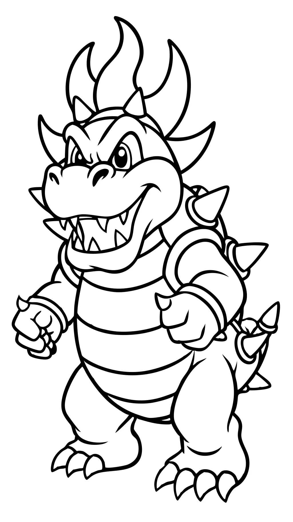 coloriages de Bowser imprimables